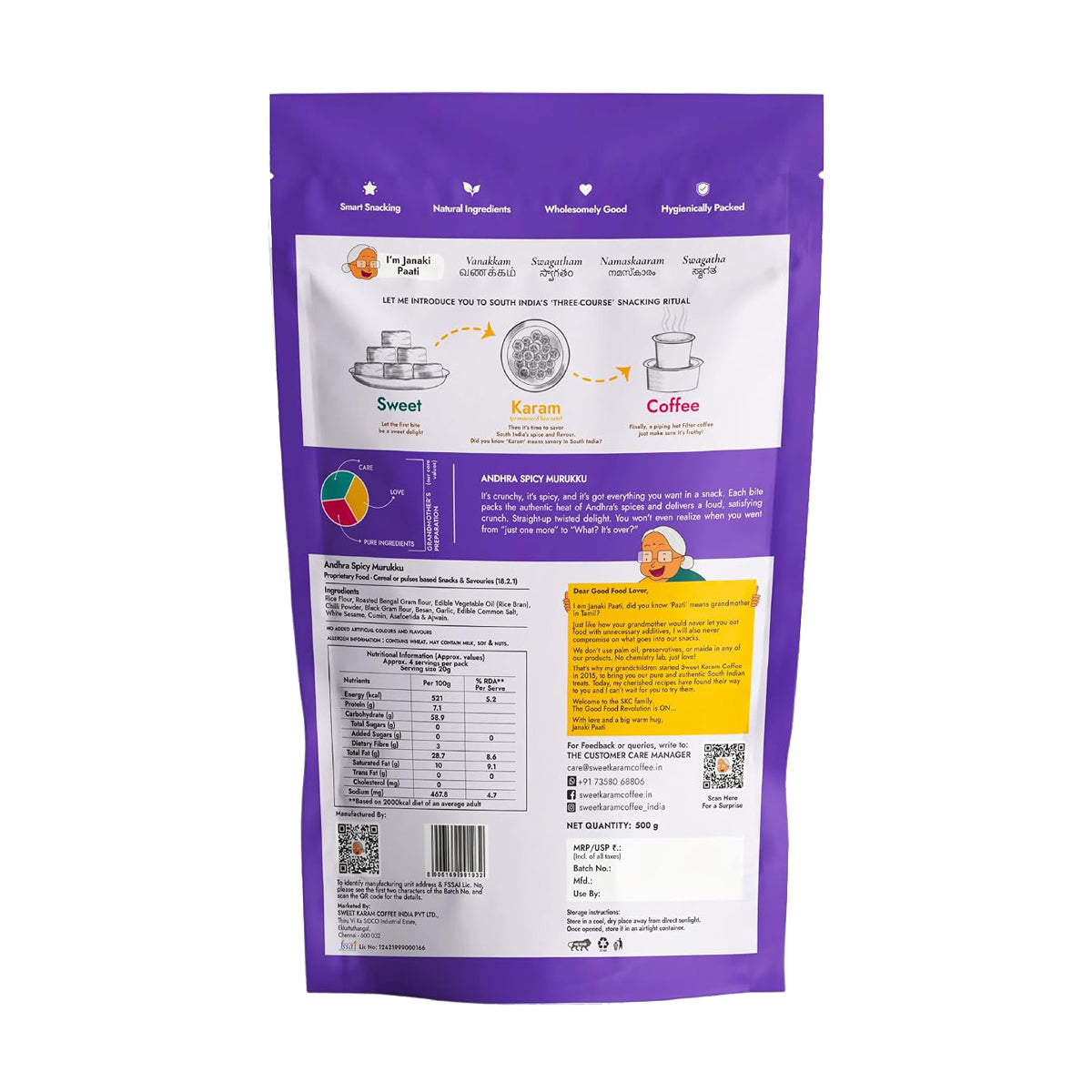 Buy SKC Andra Spicy Murukku 180g at Desicart.co.uk - Online Indian Grocery Store UK