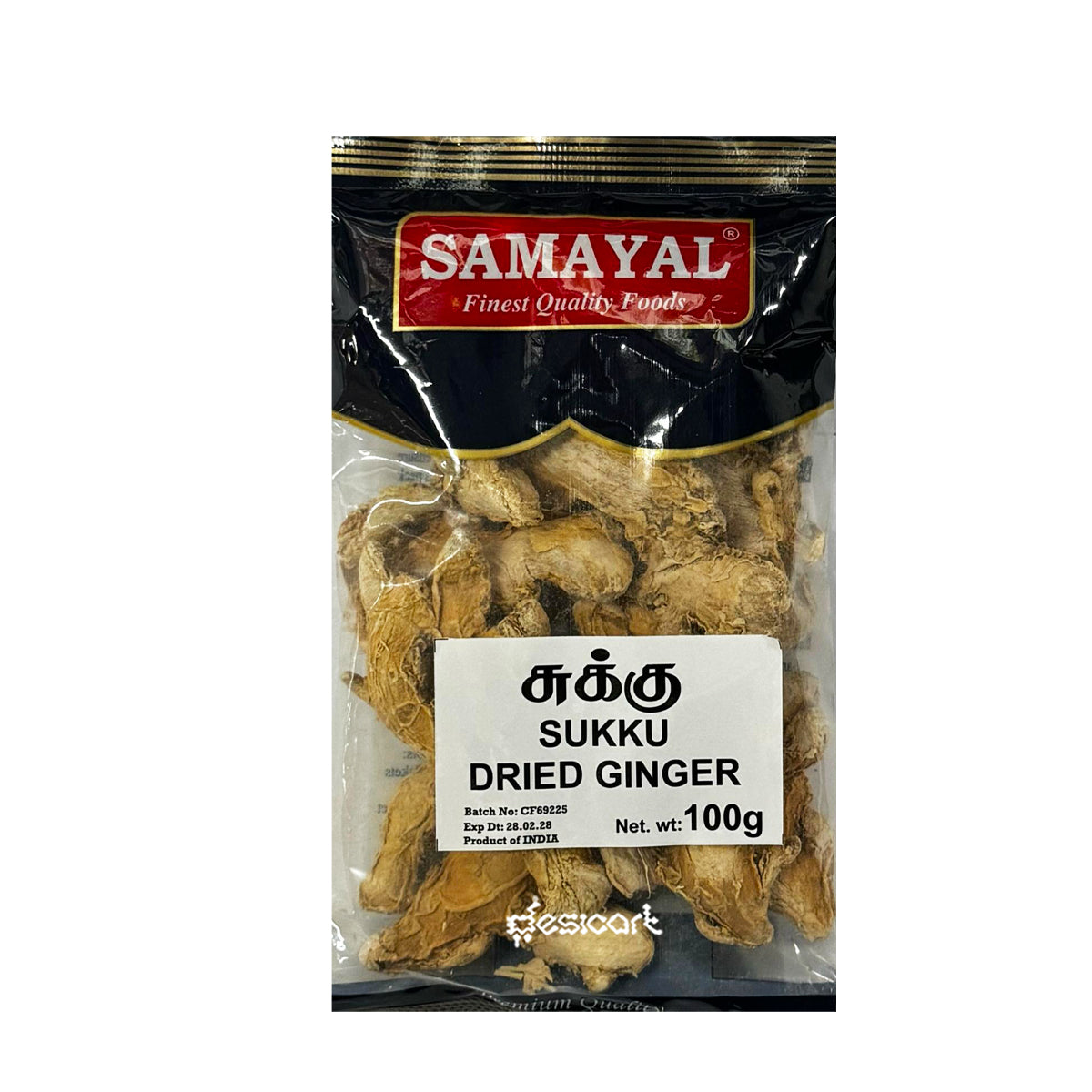 SAMAYAL DRIED GINGER (SUKKU)100G