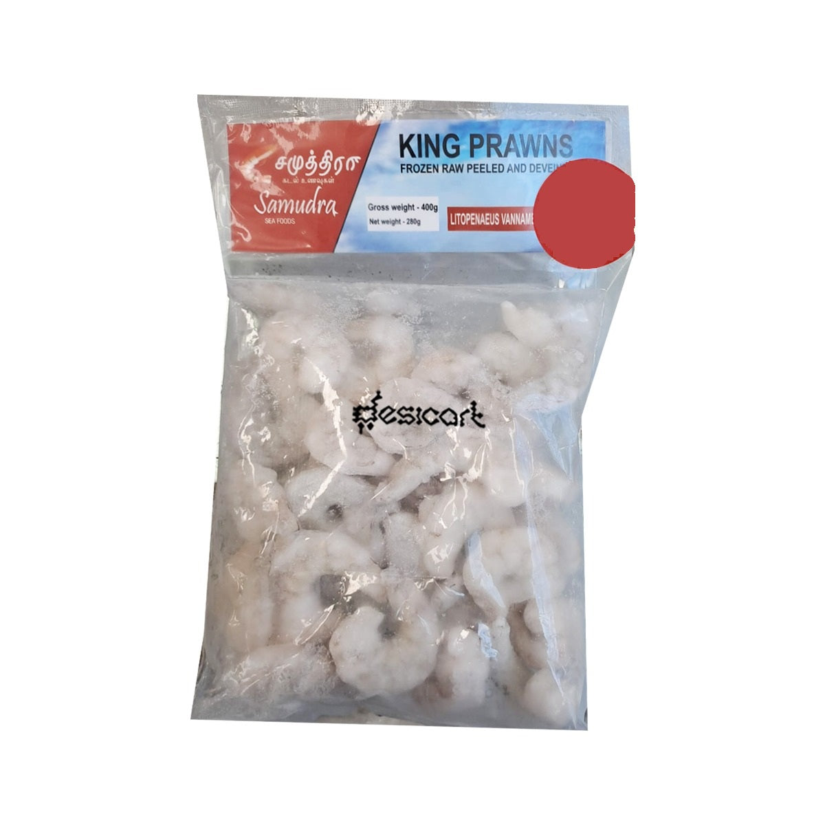 SAMUDRA KING PRAWNS 31/40 RAW & PEELED 400G