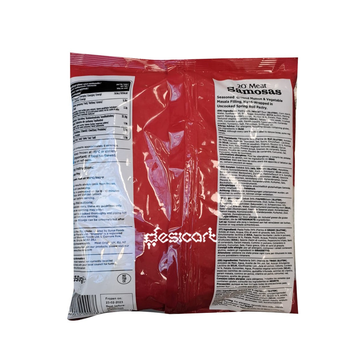 Shazans Meat Samosa 650g