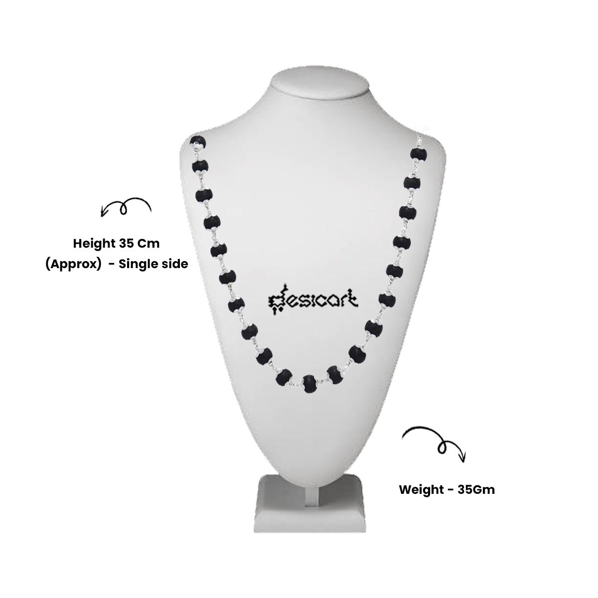 Silver Coated Karungali Malai