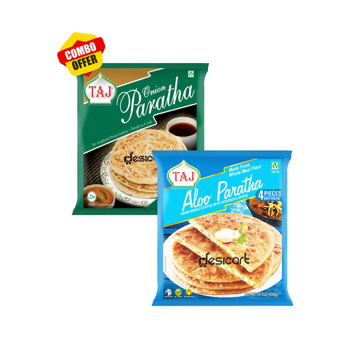 TAJ ONION AND ALOO PARATHA - COMBO PACK