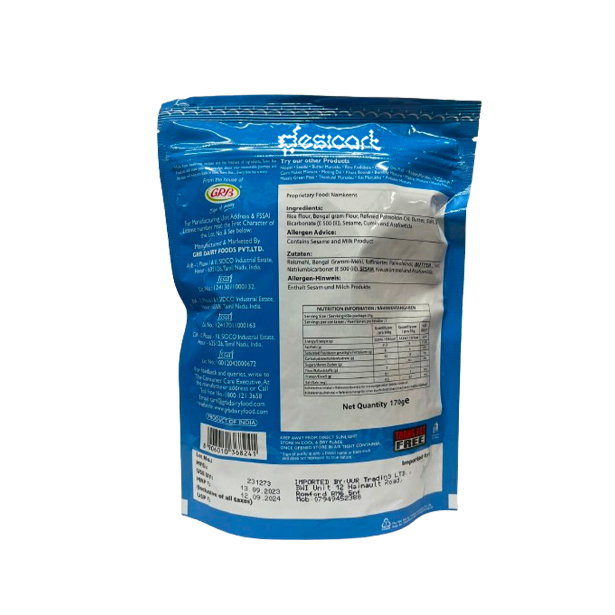 TOWN BUS BUTTER MURUKKU 180G