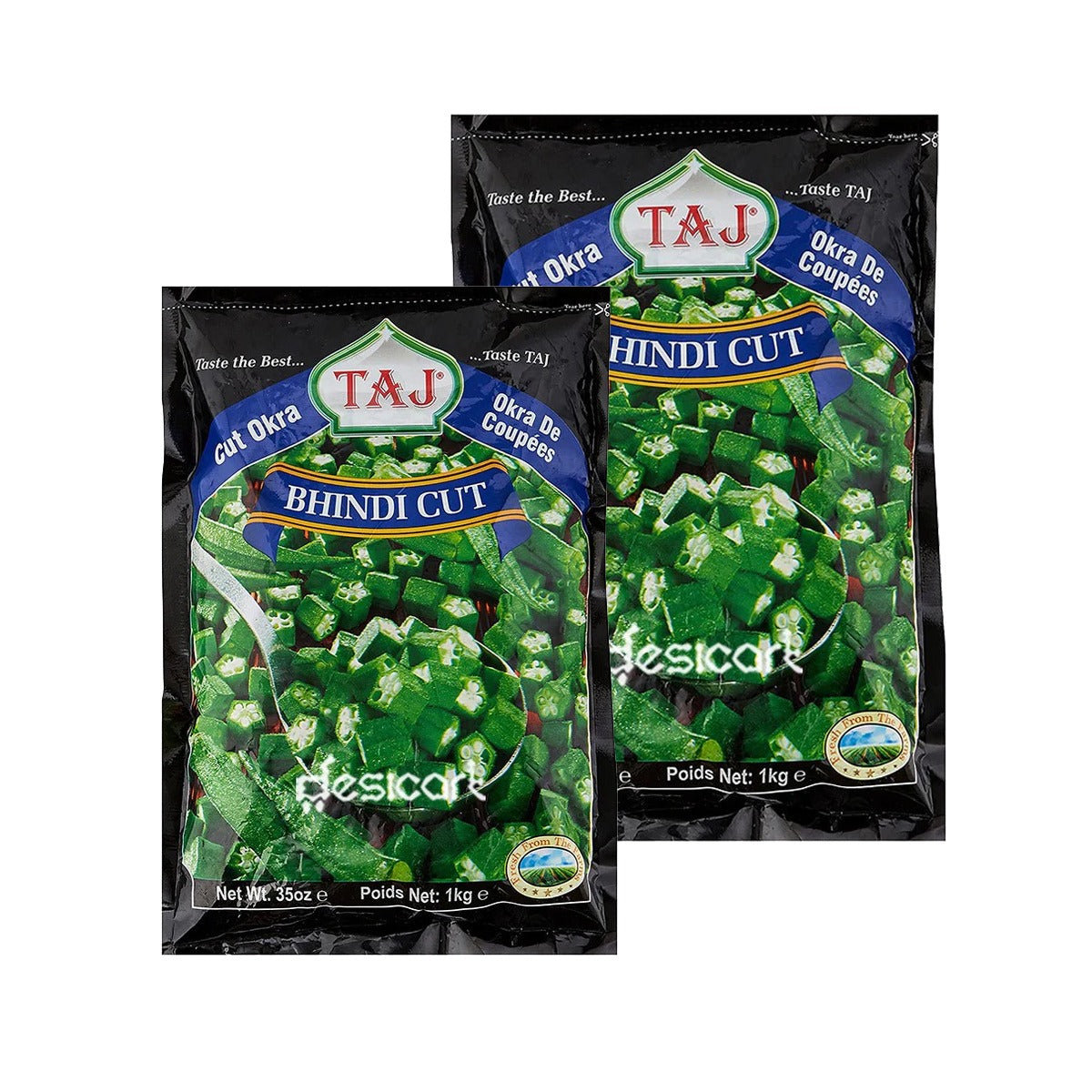 Taj Bhindi Cut 1kg Pack of 2