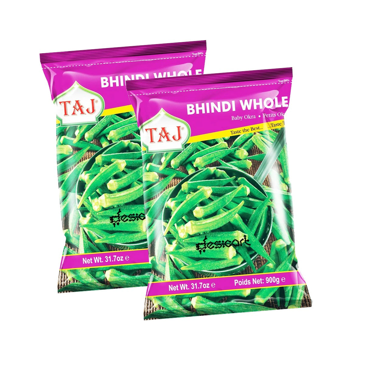 Taj Bhindi Whole 900g Pack of 2