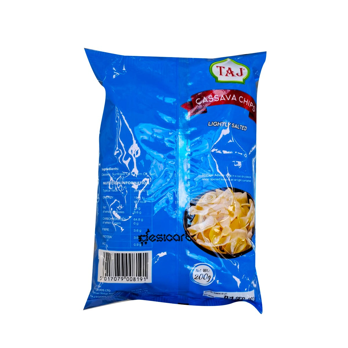 Taj Cassava Lightly Salted 200gm