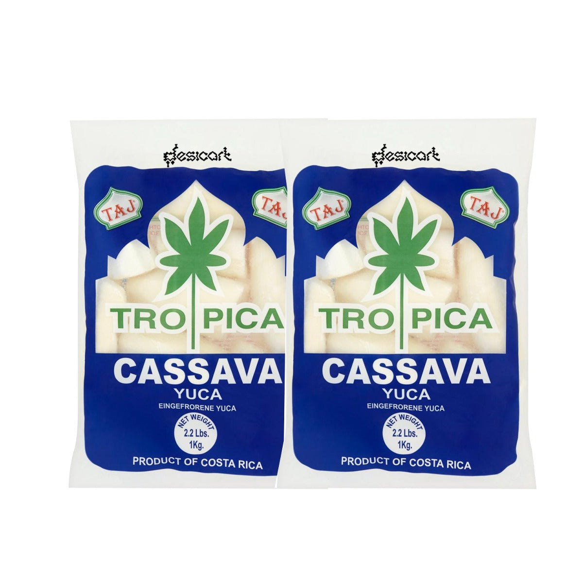 TAJ FAMILY CASSAVA WHOLE (PACK OF 2) 1KG