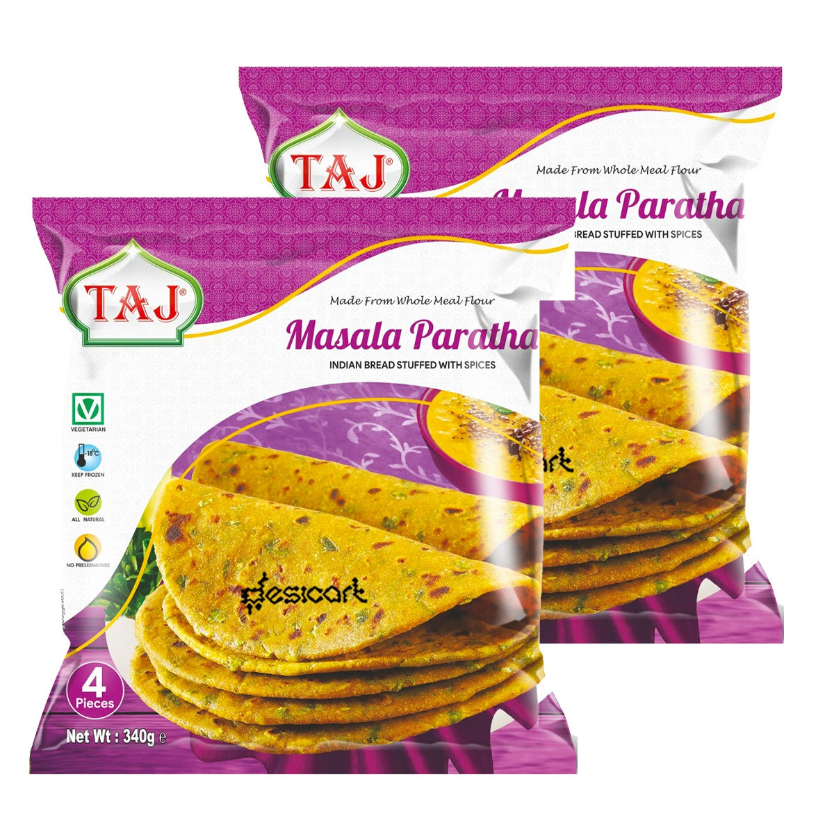 Taj Masala Paratha(Pack of 2) 400g