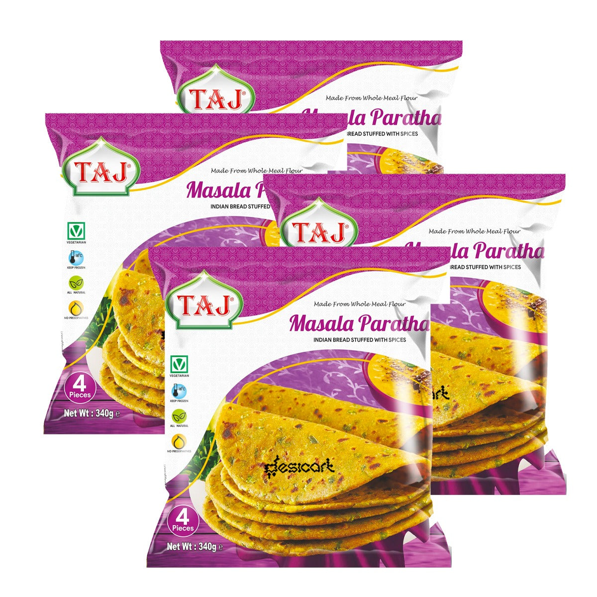 Taj Masala Paratha(Pack of 4) 400g