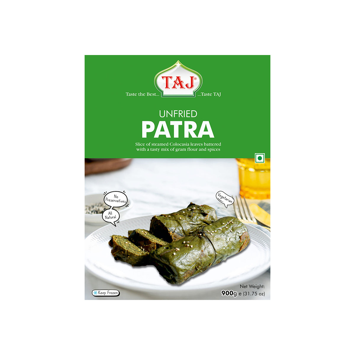 Buy Taj Unfried Patra 900g at Desicart.co.uk - Online Indian Grocery Store UK