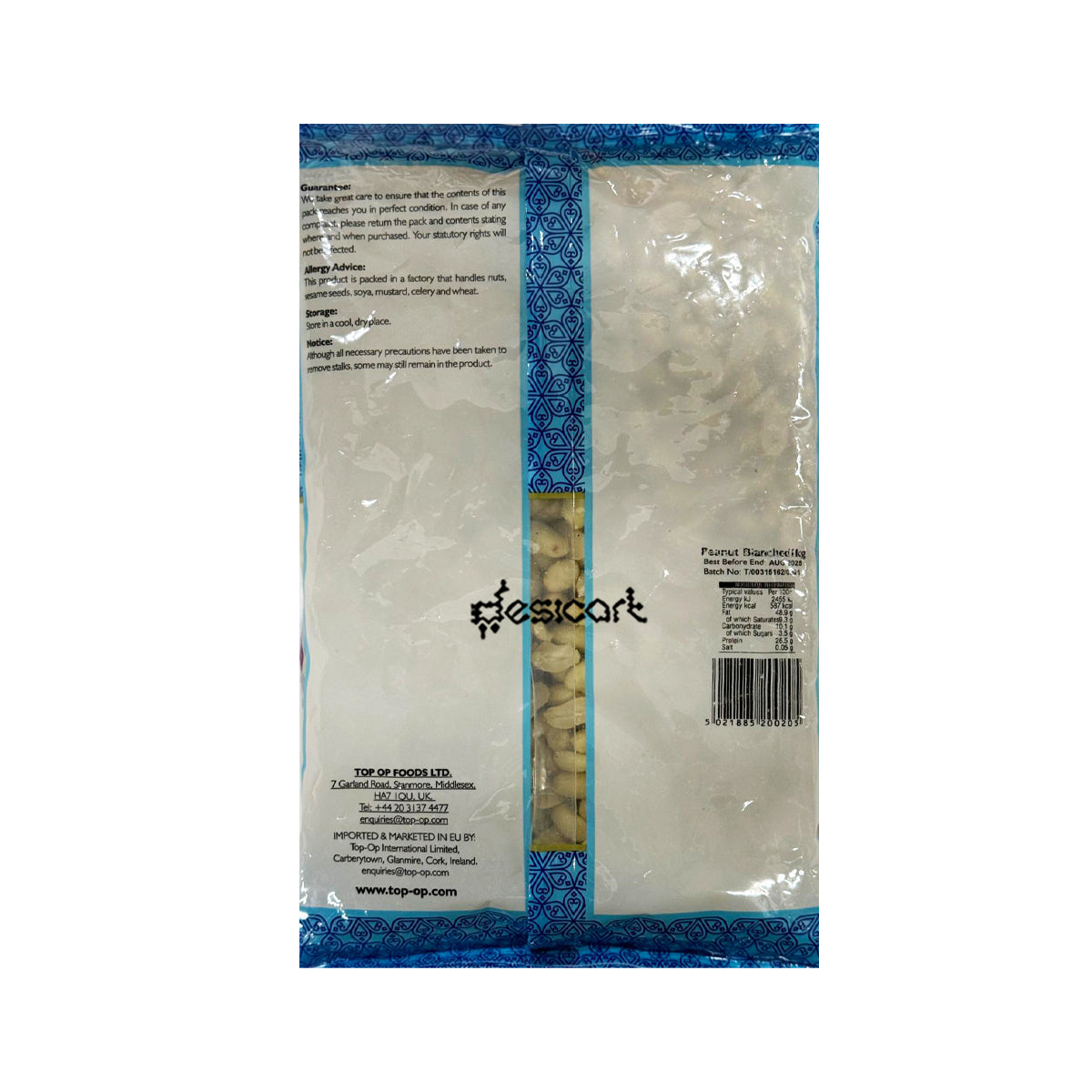 TOP OP PEANUT BLANCHED 1KG