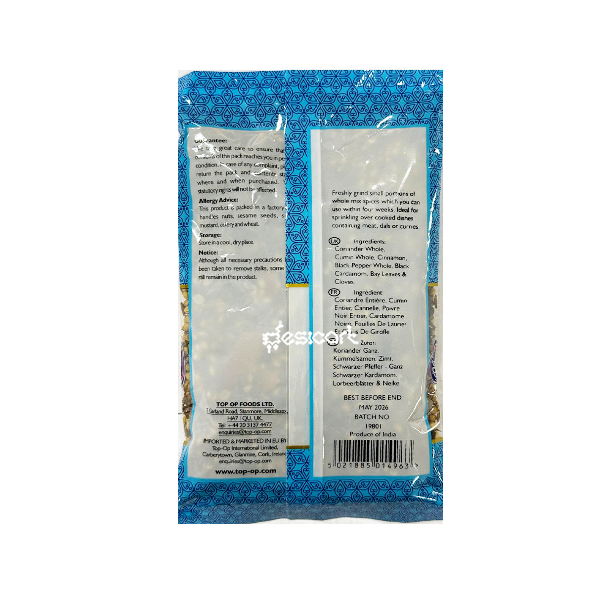 TOP OP WHOLE MIXED SPICES 100GM