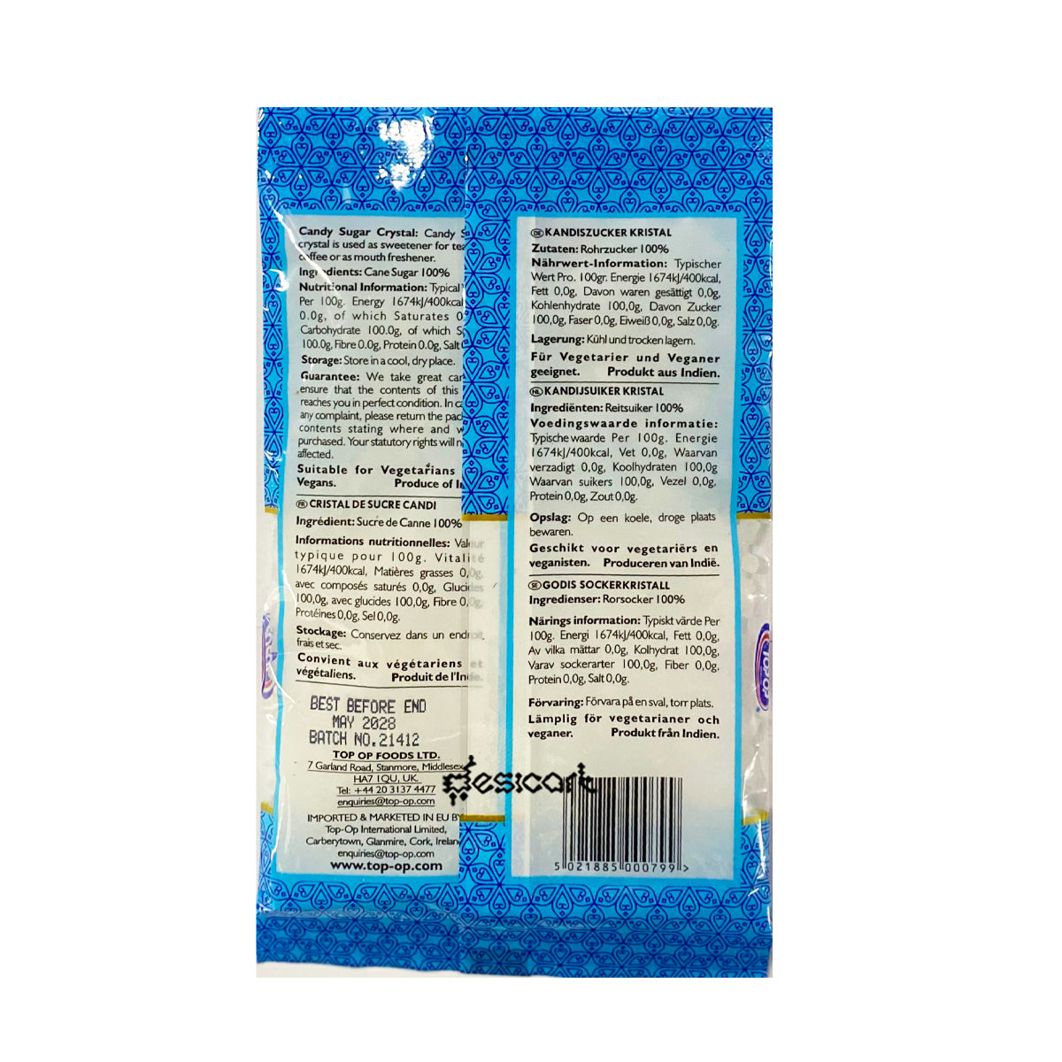 TOP OP CRYSTAL CANDY SUGAR 100G