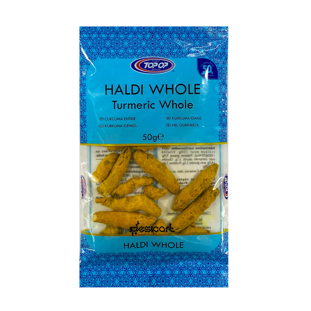 TOP OP HALDI WHOLE (TURMERIC WHOLE) 50G