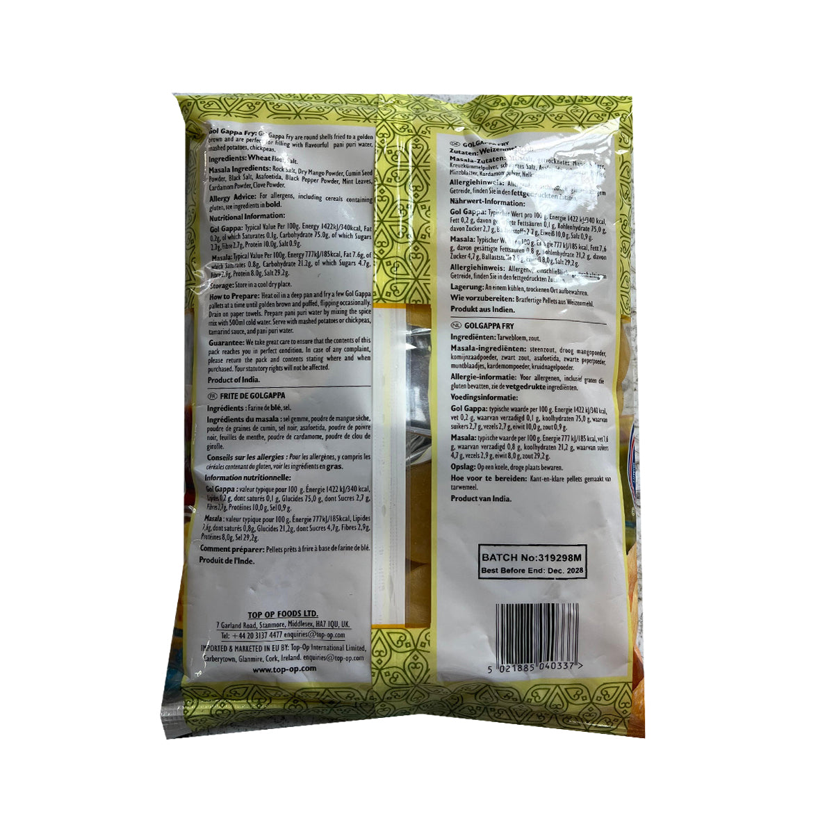 Buy Top Op Gol Gappa Fry with Masala 250g at Desicart.co.uk - Online Indian Grocery Store UK