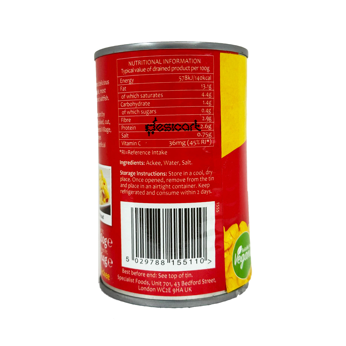 TROPICAL SUN JAMAICAN ACKEE IN SALT WATER 280G