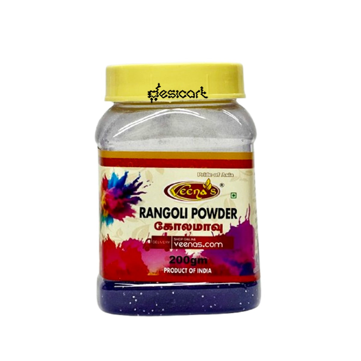 VEENA'S RANGOLI POWDER (INK BLUE COLOUR)200G