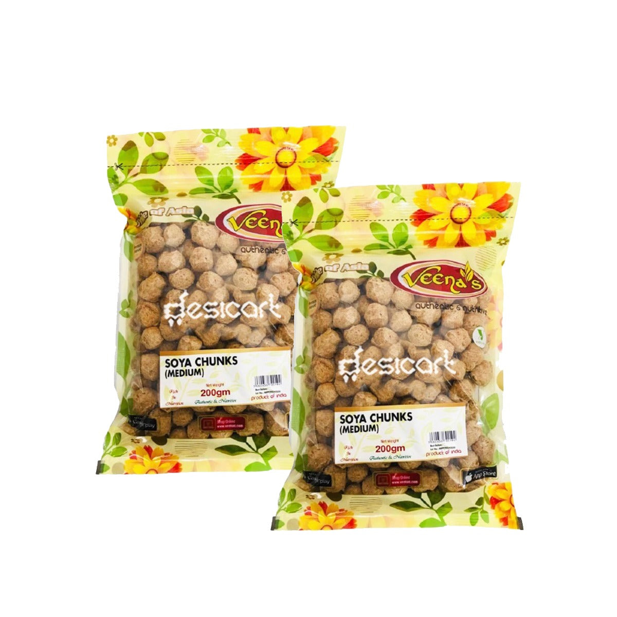 Veena's Soya Chunk Medium 200g