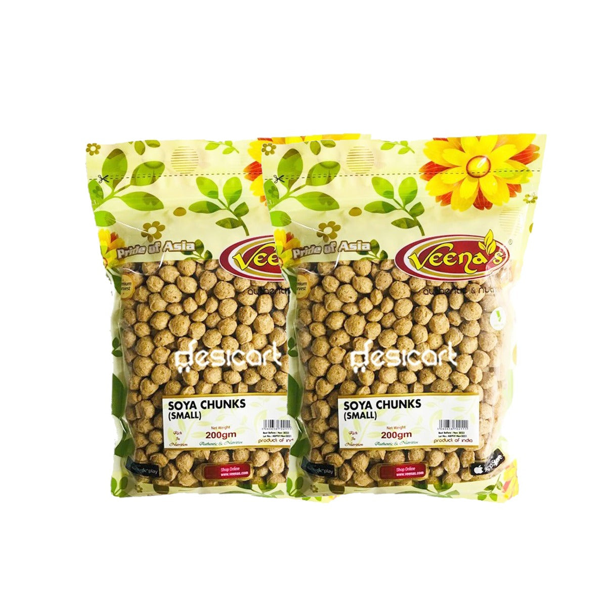Veena's Soya Chunk Small 200gm