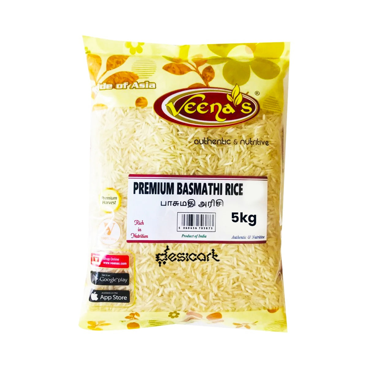 VEENAS PREMIUM BASMATI 5KG