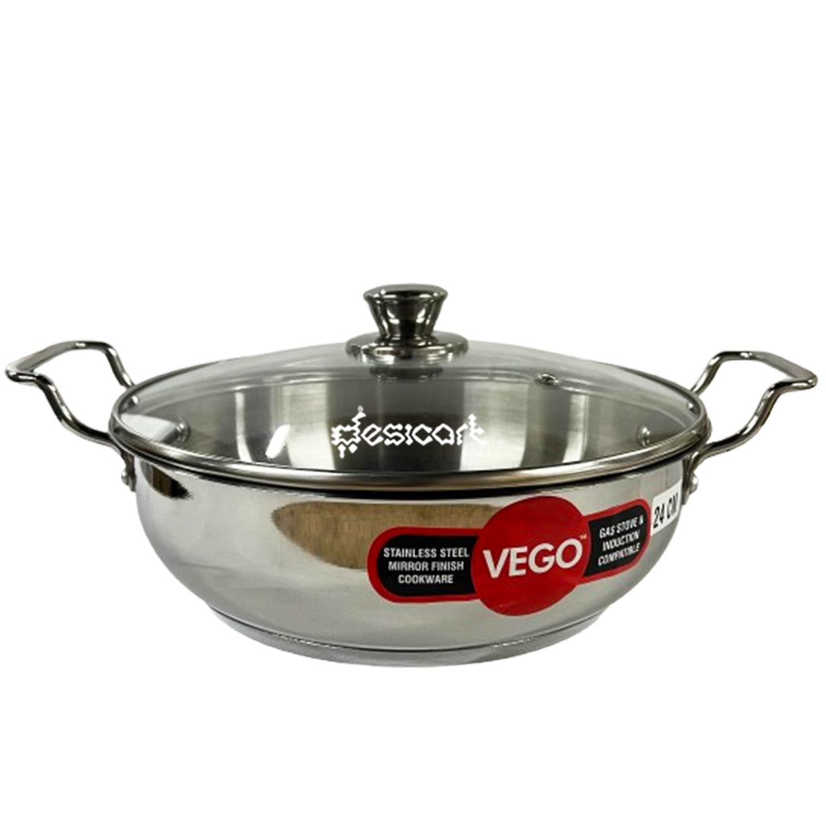 VEGO STAINLESS STEEL KADAI -22 TO 24CM(APPROX)