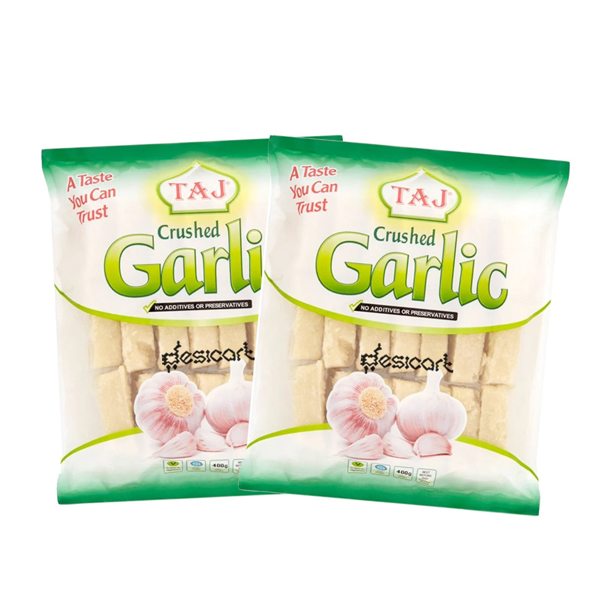 Taj Crushed Garlic (Pack of 2)400g