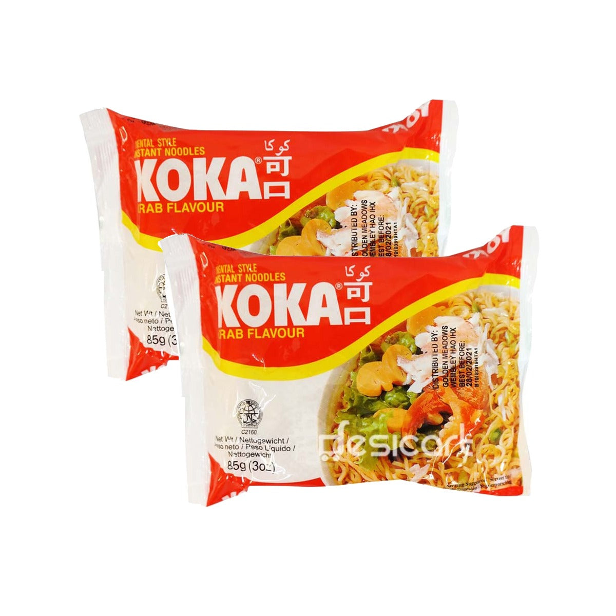 KOKA NOODLES CRAB FLAVOUR 85G (PACK OF 2)
