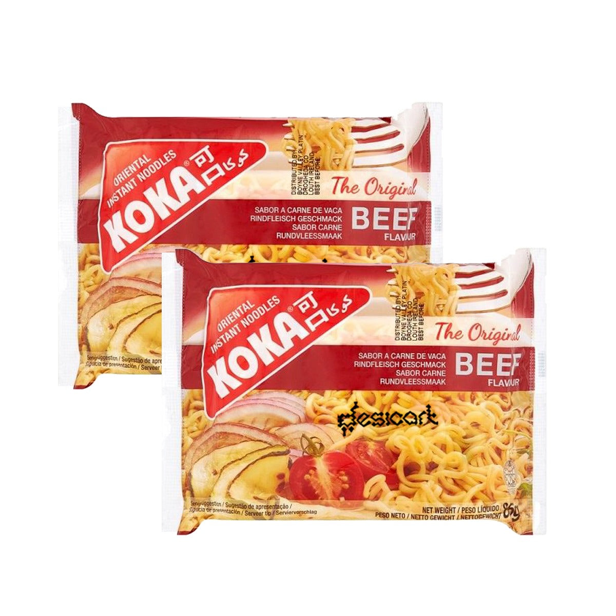 KOKA NOODLES BEEF FLAVOUR 85G(PACK OF 2)