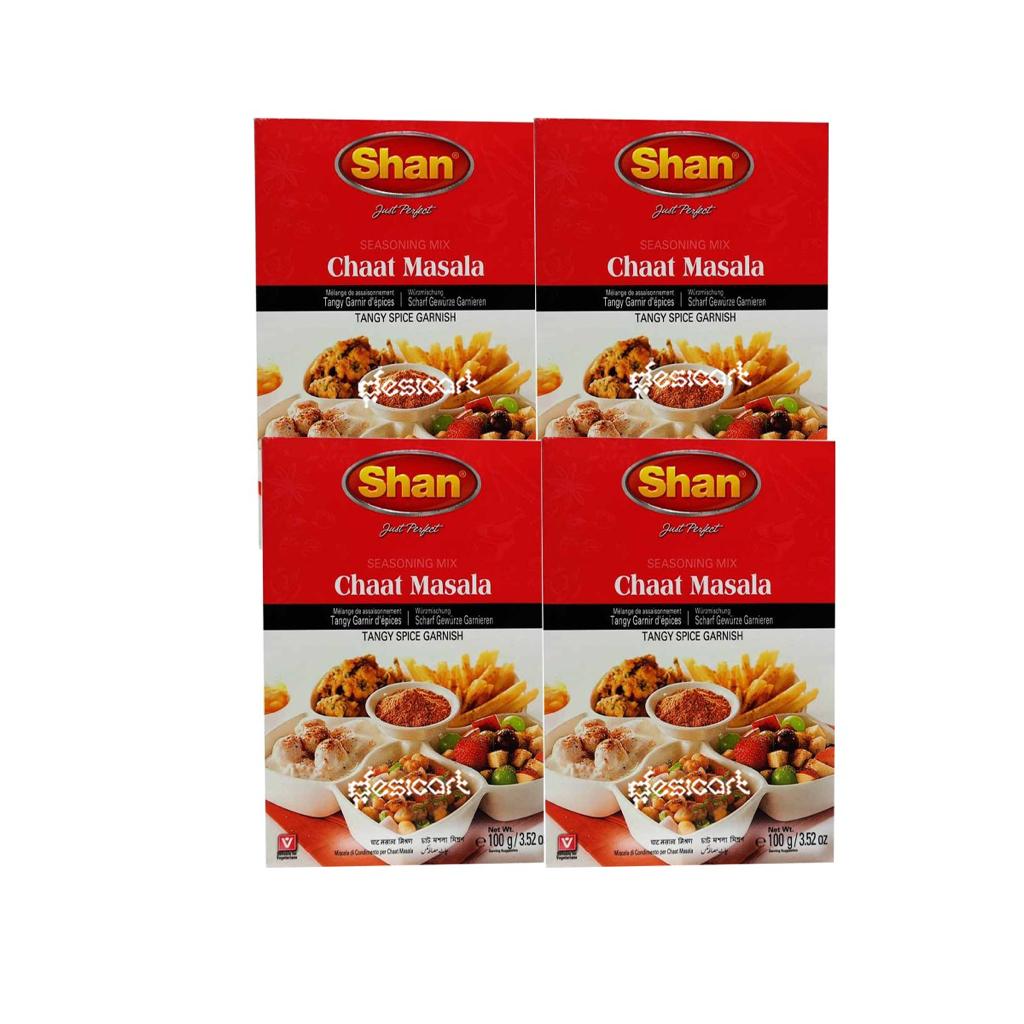 SHAN CHAAT MASALA 100G(PACK OF 4)