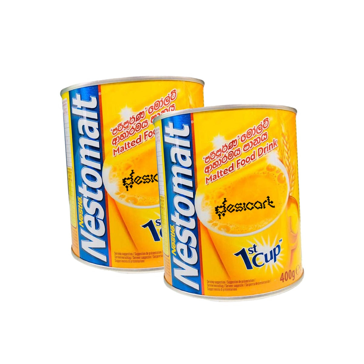 NESTLE NESTOMALT MALTED FOOD DRINK 400G (PACK OF 2)