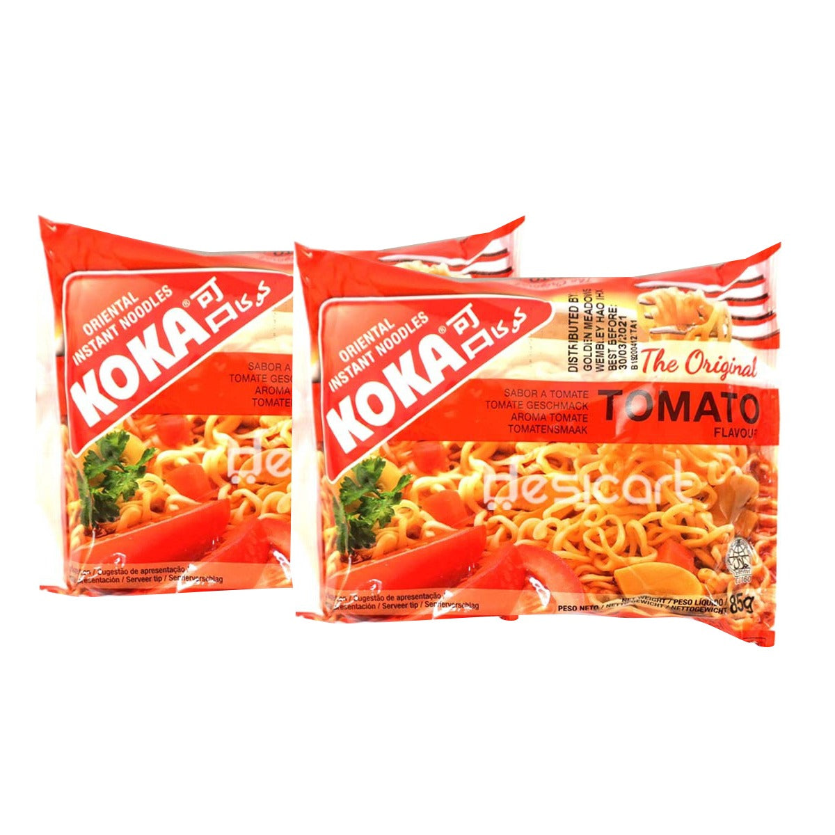 KOKA NOODLES TOMATO FLAVOUR 85G(PACK OF 2)