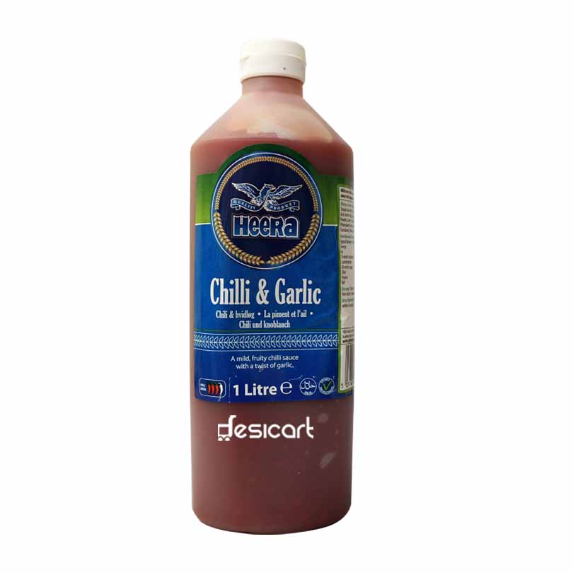HEERA CHILLI GARLIC SAUCE 1LTR