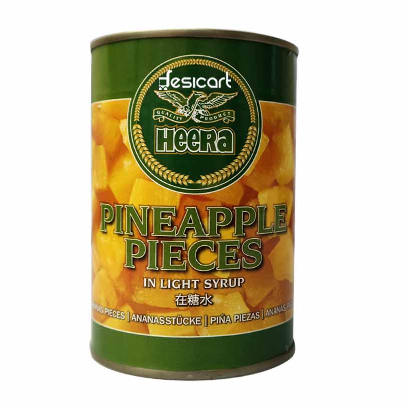 HEERA PINEAPPLE PIECES IN SYRUP 567G