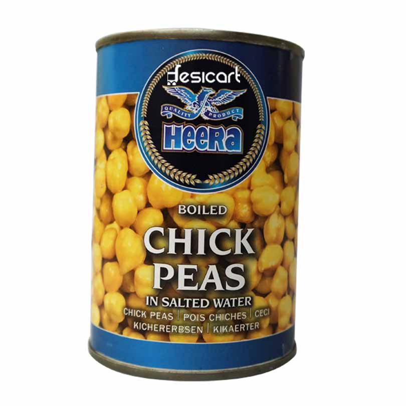 HEERA BOILED CHICK PEAS IN SALTED WATER 400G