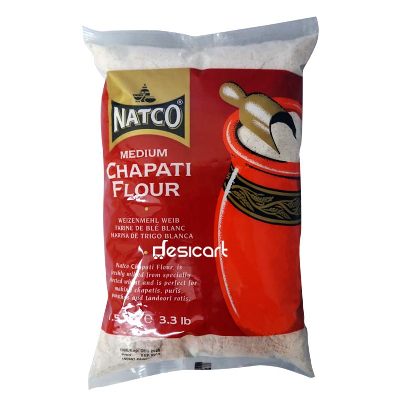NATCO CHAPATI FLOUR MEDIUM 1.5KG