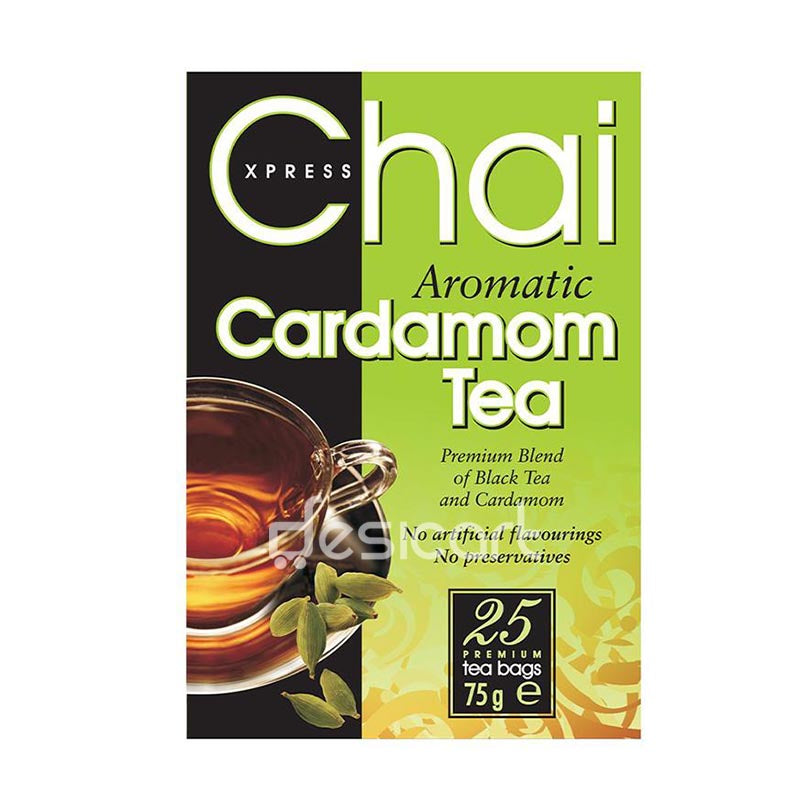 CHAI EXPRESS CARDAMOM TEA BAGS 25 Bags