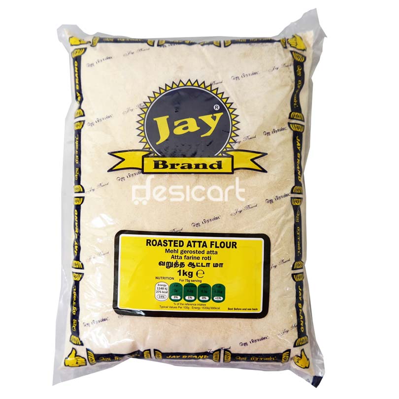 Jay Brand Roasted Atta Flour 1kg 