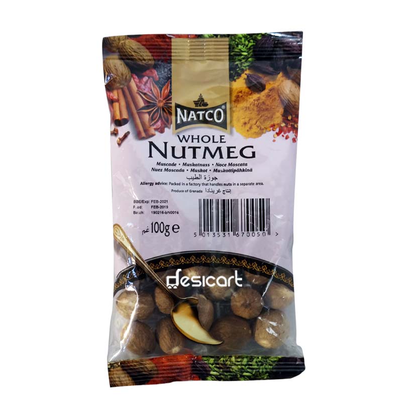 NATCO NUTMEG WHOLE 100G