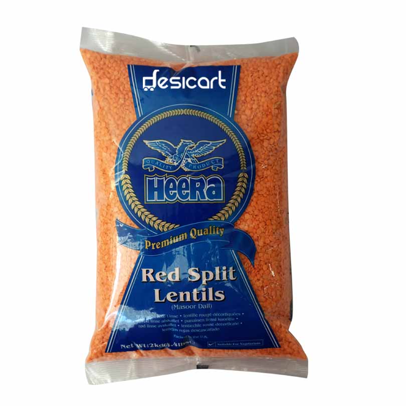 HEERA RED SPLIT LENTILS 2KG