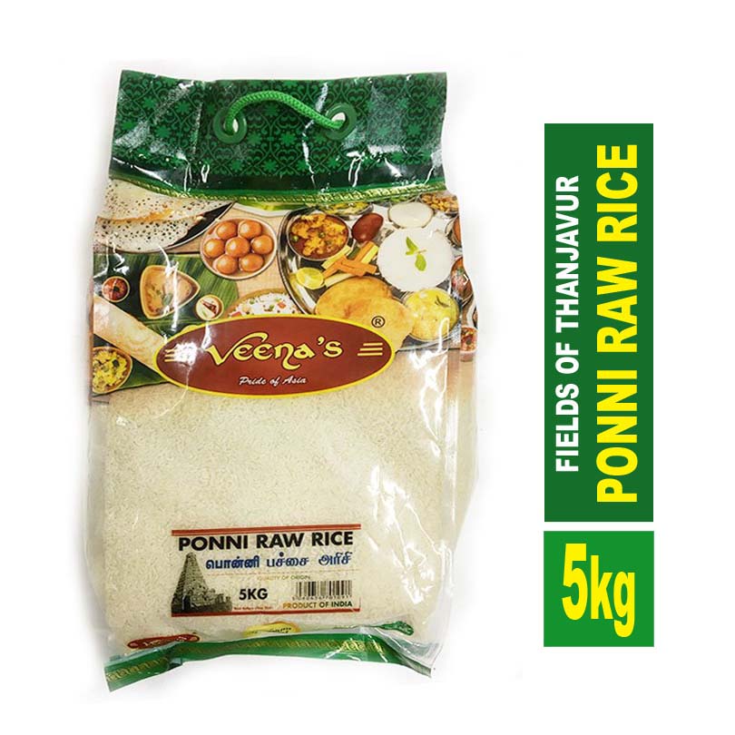 VEENA'S PONNI RAW RICE 5KG