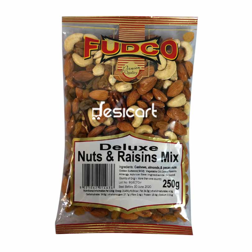 Fudco Deluxe Nuts & Raisins Mix 250gms