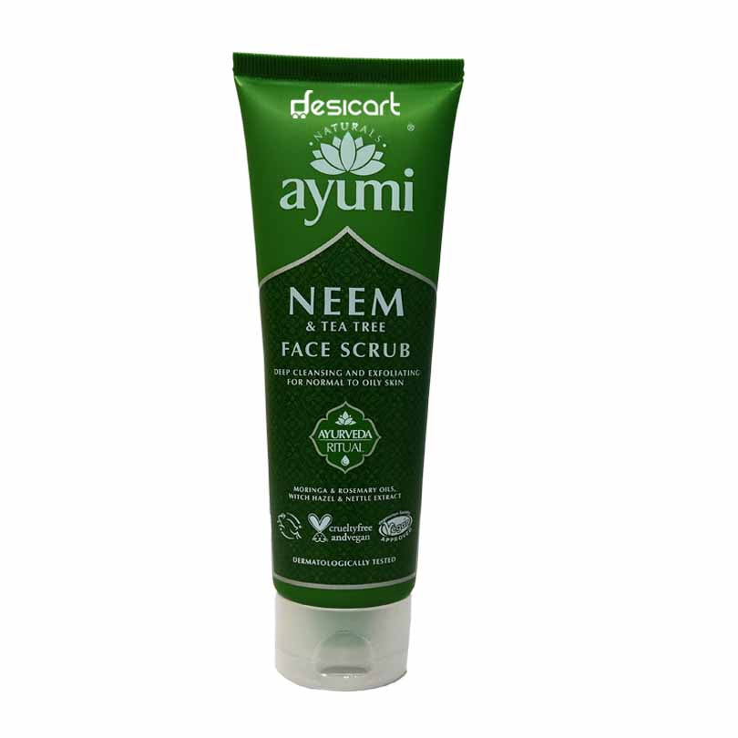 AYUMI FACE SCRUB NEEM & TEA TREE 125ML