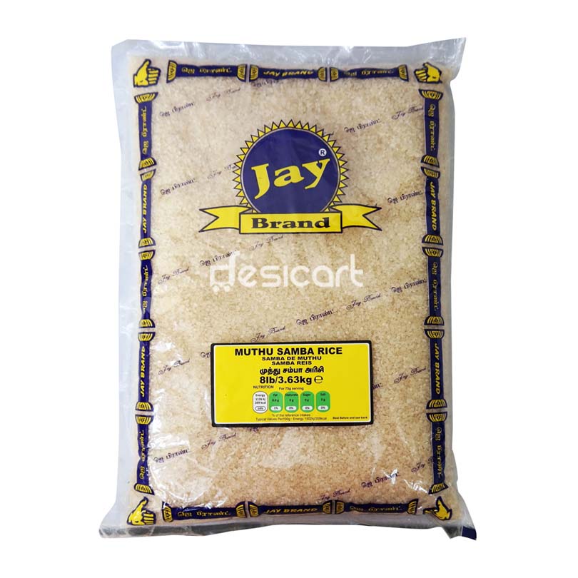 Jay Brand Muthu Samba Rice 8LB 3.6kg