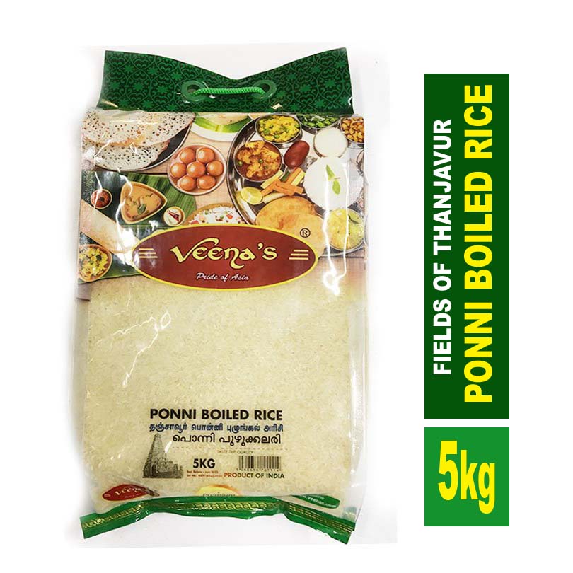 VEENA'S PONNI BOILED RICE 5KG