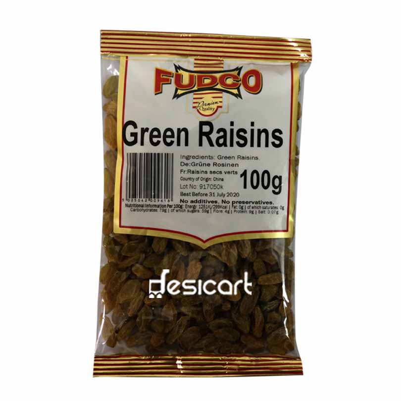FUDCO RAISINS GREEN 100G