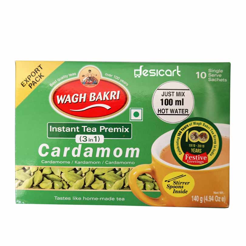 WAGH BAKRI 3 in 1 CARDAMOM TEA 140G