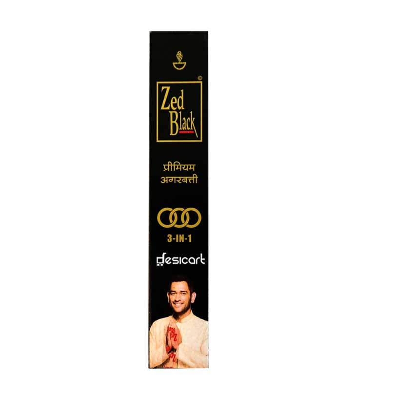 ZED BLACK 3 IN 1 INCENSE STICKS 100G