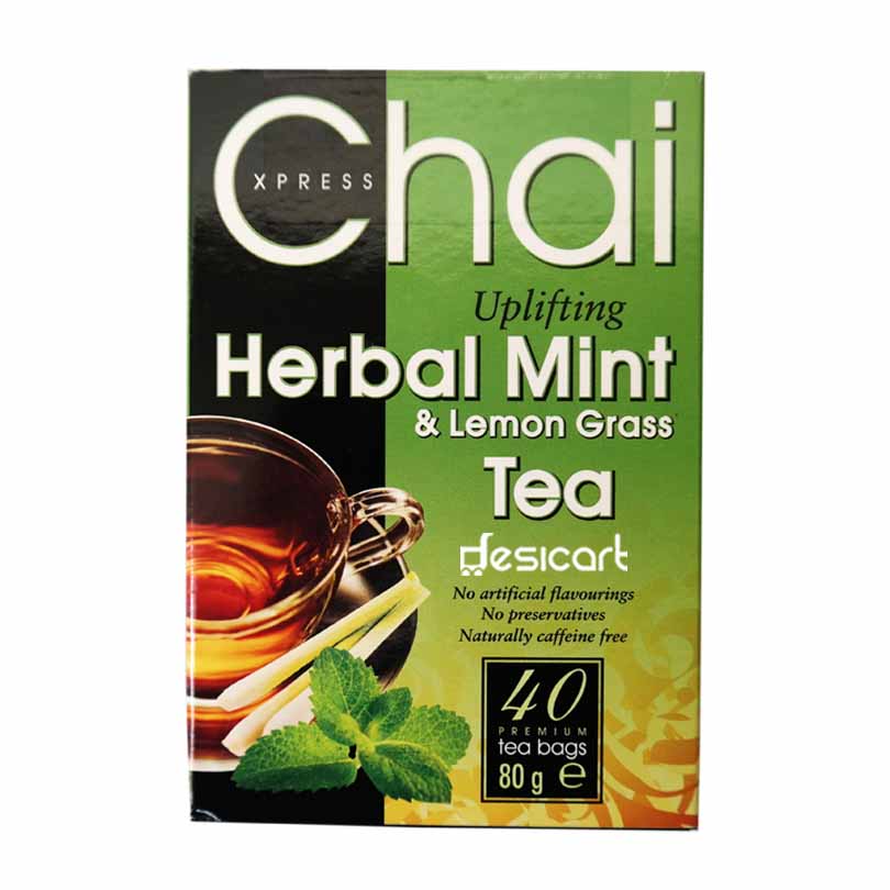 CHAI EXPRESS HERBAL MINT & LEMON GRASS 40 TEA BAGS