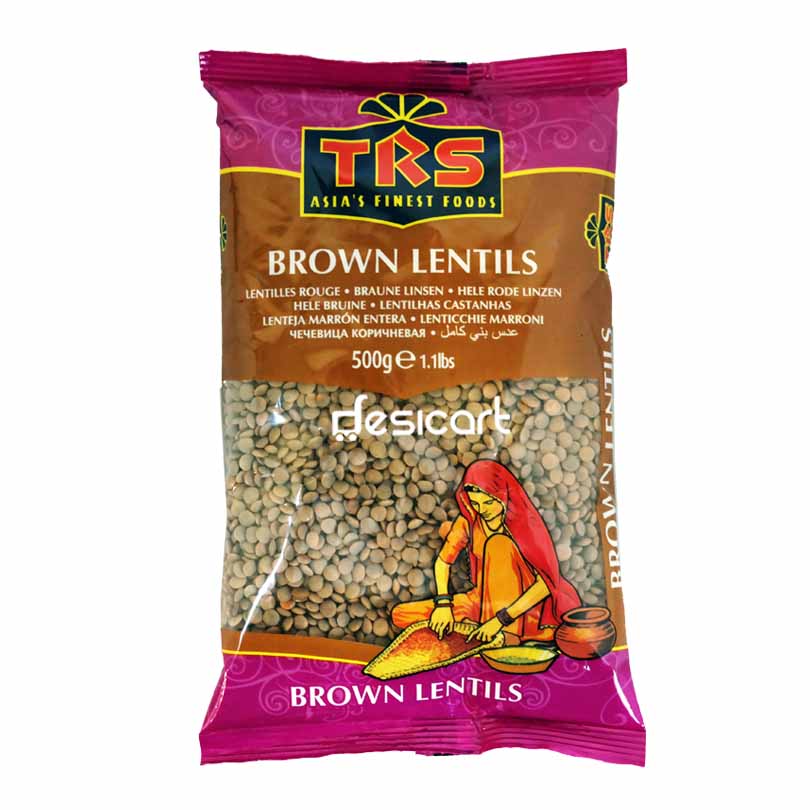 TRS LENTILS WHOLE BROWN 500G