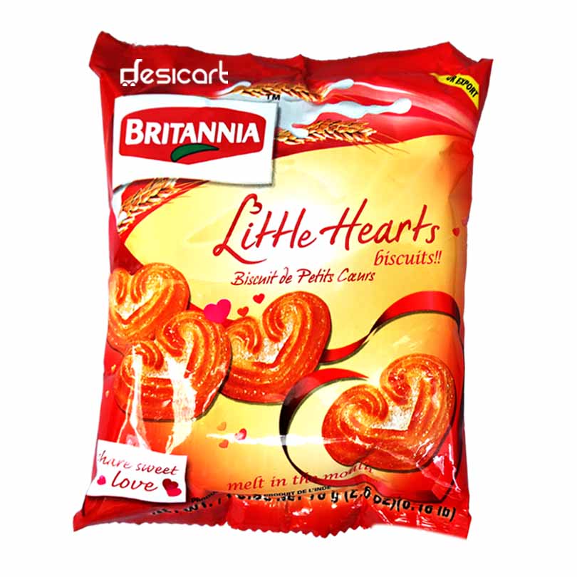 BRITANNIA LITTLE HEARTS BISCUITS 75G